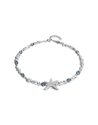 Necklace with crystals and big starfish