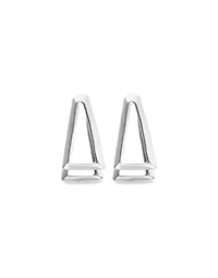 Double triangular earrings