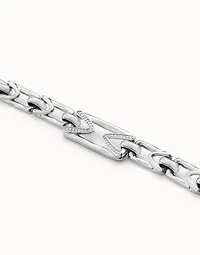 Bracelet with central link with topaz and small links