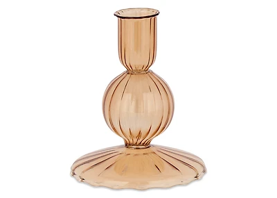 Betty Candle Holder Small Amber