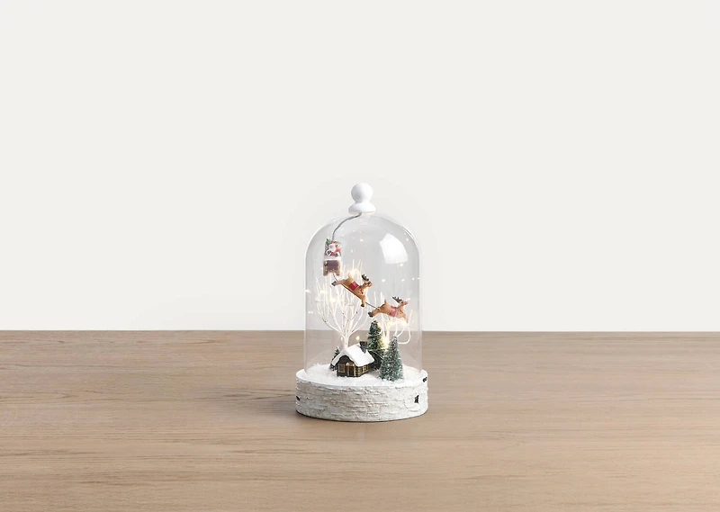 Sleigh Ride LED Cloche