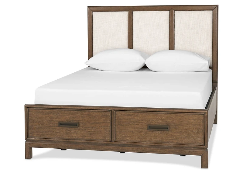 Wickham St Bed -Arwin Br/Yala Tan, KING