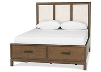 Wickham St Bed -Arwin Br/Yala Tan, KING