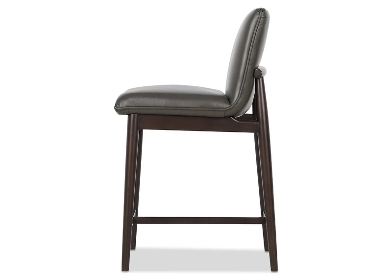 Esmae Leather Counter Stool -Reede Char
