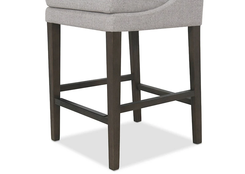 Murdoch Counter Stool -Cyrilo Slvr/Mink