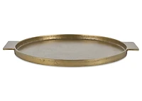 Corbyn Round Tray Antiqued Brass