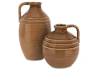Lenni Jug Vase Short Rust