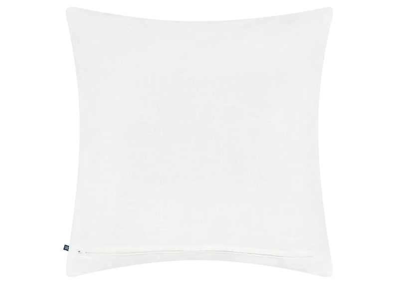 Reine Cotton Floral Pillow 20x20 Iv/Blue