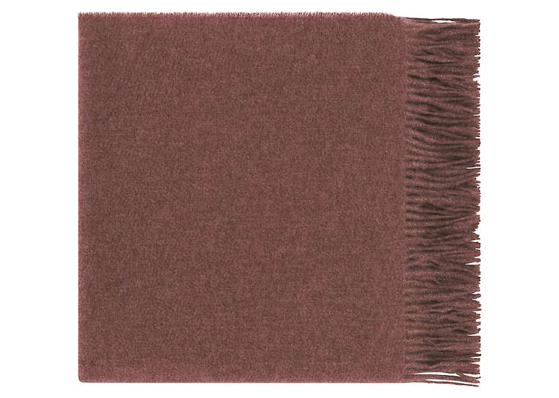 Riddell Melange Throw Bordeaux