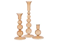 Betty Candle Holder Medium Amber