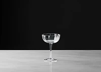Violet Coupe Glass Clear