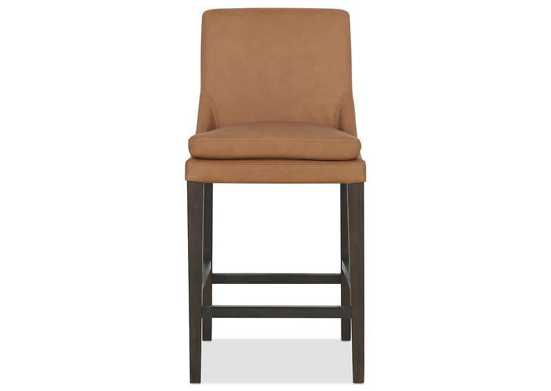 Maurizio Lthr Counter Stool -Torino Clay