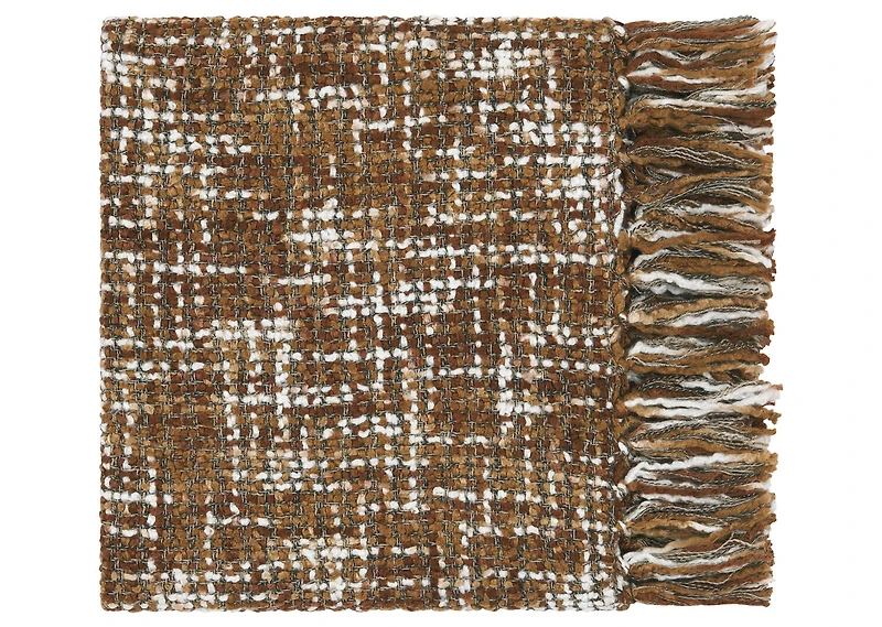 Betina Throw Ivory/Brown