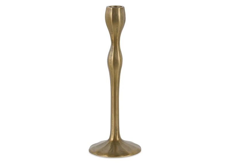 Ryah Candle Holder Short Antiqued Brass