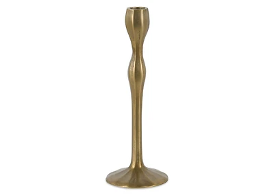 Ryah Candle Holder Short Antiqued Brass