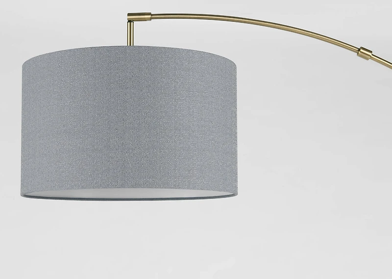 Yonge Arc Floor Lamp Black/Brass