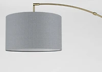 Yonge Arc Floor Lamp Black/Brass