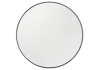 Erika Wall Mirror Round Black 31"