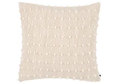 Aniel Cotton Pillow 20x20 Sand/Iv