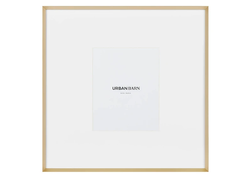 Russo Gallery Frame 8x10 Satin Brass