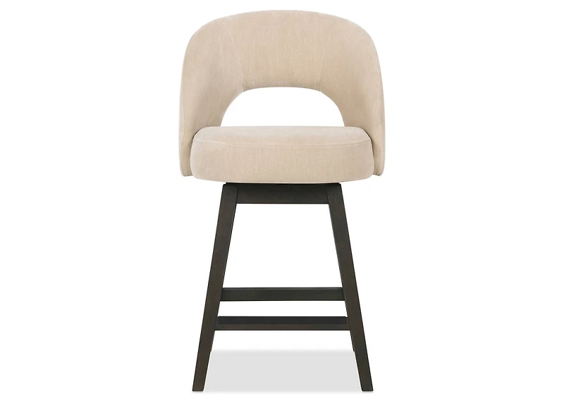 Rielle Swivel Counter Stool -Cai Latte
