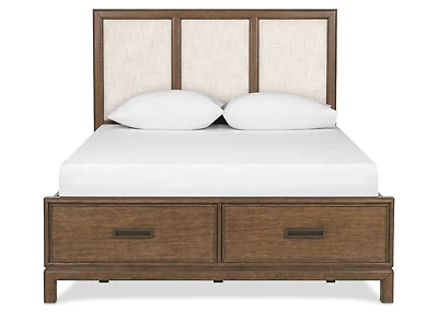 Wickham St Bed -Arwin Br/Yala Tan, KING
