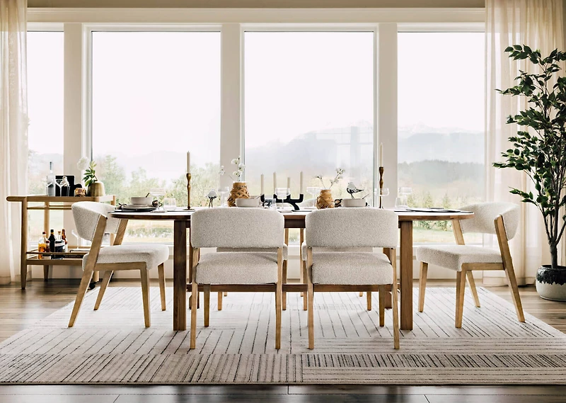 Isaac Rug 63x91 Ivory/Grey