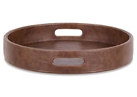 Tessa Round Tray Small Cognac