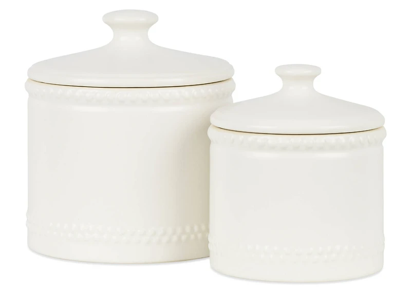 Brindley Canister Small White
