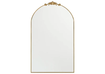 Faye Leaner Mirror Antique Brass