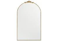 Faye Leaner Mirror Antique Brass