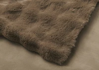 Zoey Faux Fur Throw Mushroom