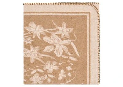 Josephine Floral Throw Ivory/Caramel