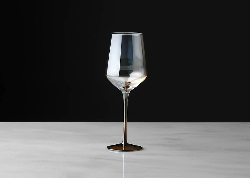Abie Wine Glass Topaz/Cognac
