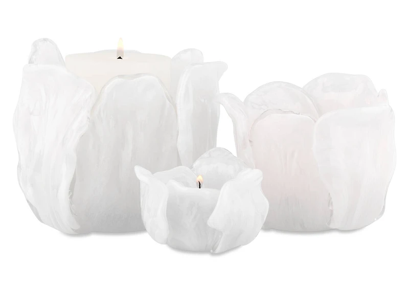 Nya Candle Holder Medium White