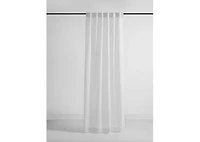 Tobbie Pinstriped Curtain 96 Ivory/Grey