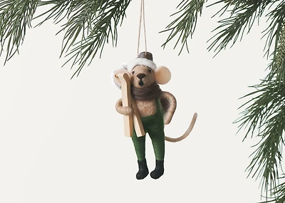 Ridley Ski Mouse Ornament