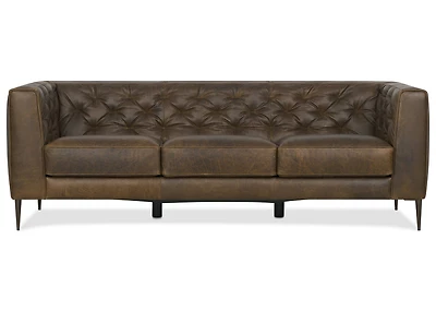 Marcello Leather Sofa -Waco Tobacco
