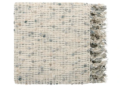 Nola Throw Ivory/Blue/Grey/Sand