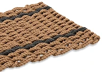 Coastal Stripe Rope Doormat Nat/Grey