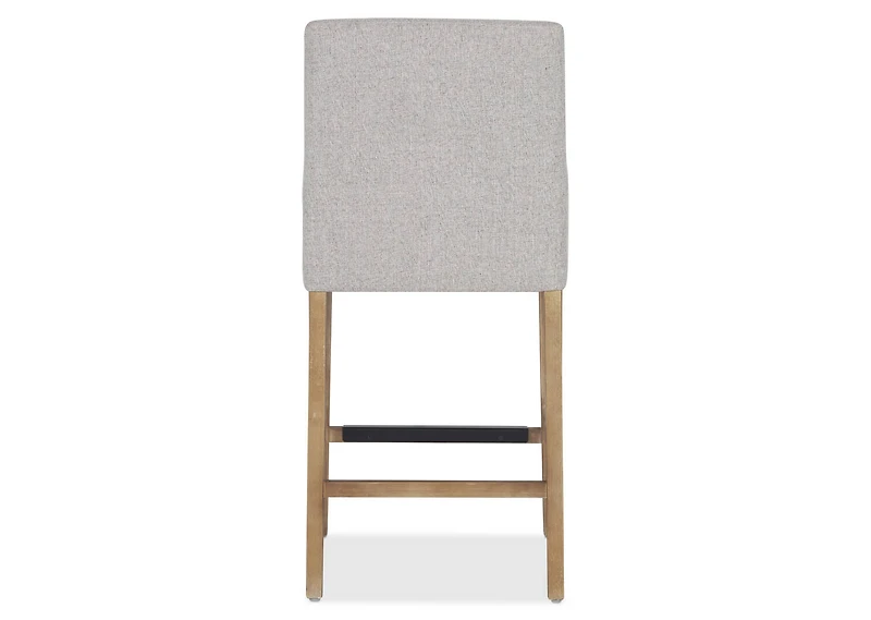Murdoch Counter Stool -Cyrilo Silver/Faw
