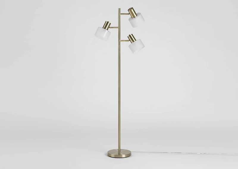 Arnett Floor Lamp Brass