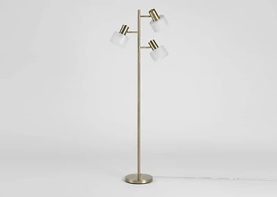 Arnett Floor Lamp Brass