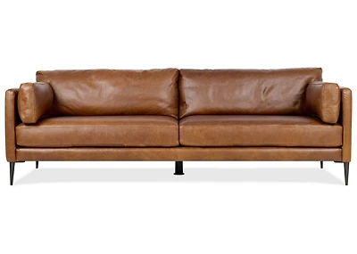 Valerio Leather Sofa -Leon Maple