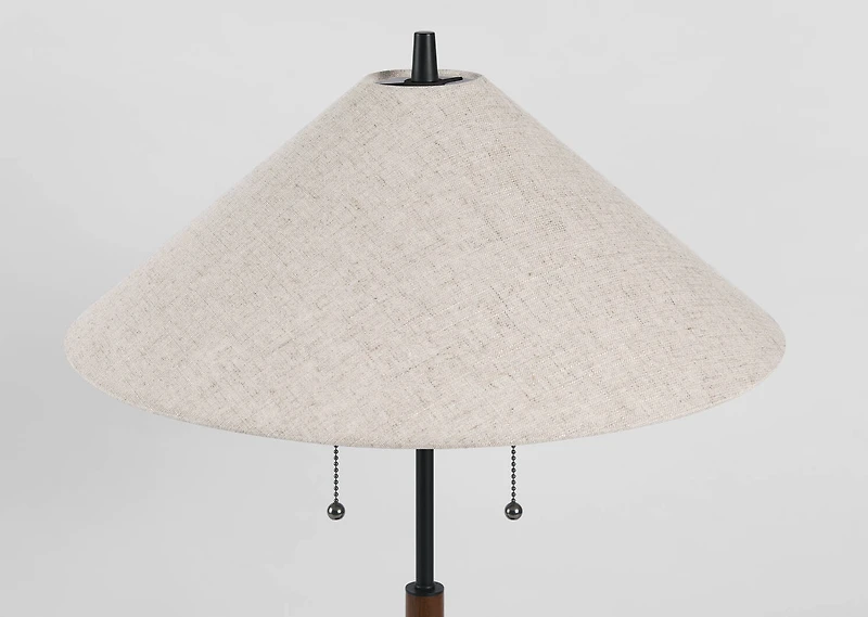 Cayley Table Lamp Walnut/Black