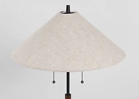 Cayley Table Lamp Walnut/Black