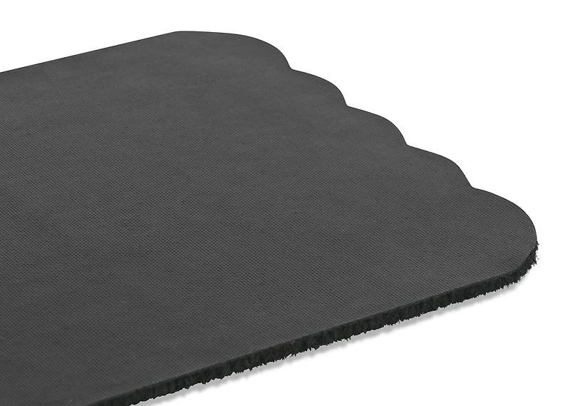 Cozy Up Scalloped Doormat Natural