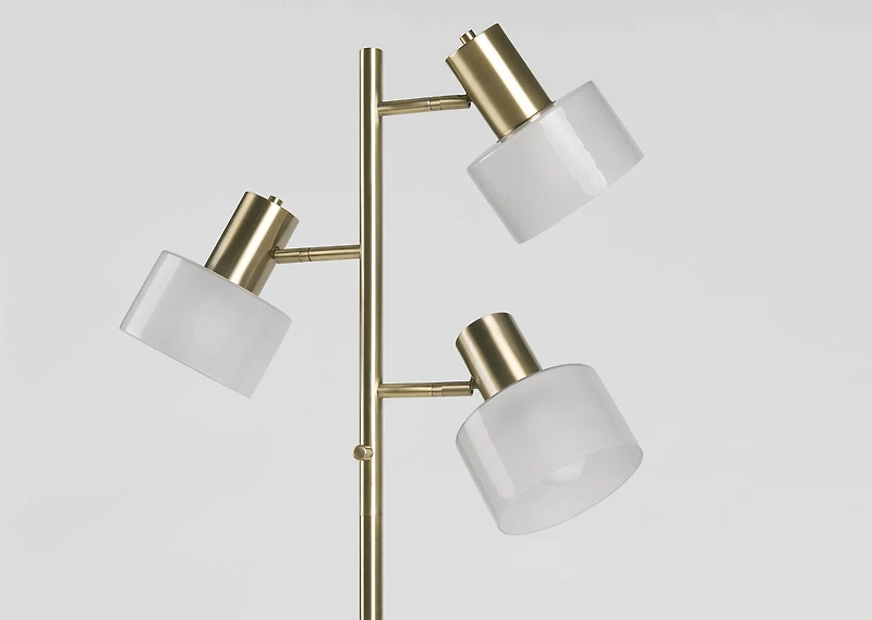 Arnett Floor Lamp Brass