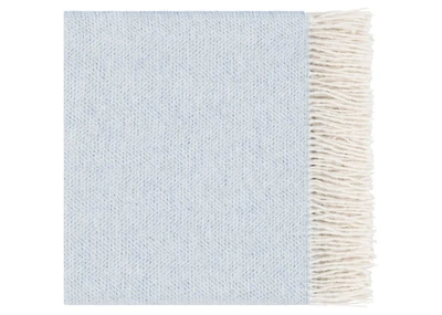 Bella Herringbone Throw Ivory