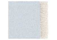 Bella Herringbone Throw Ivory